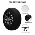 thumbnail image 2 of Fotbe Winter Fire Dragon Funda de Llanta de Repuesto con Estampado, Engrosada, Ajuste Universal para Jeep, Remolque, RV, SUV, Camión-17 inch, 2 of 6