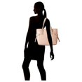 thumbnail image 7 of Michael Kors Small Voyager Textured Crossgrain Leather Tote- Soft Pink, 7 of 7