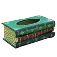 thumbnail image 2 of Bueautybox Retro Rectangle Top Wooden Antique Book Tissue Paper Box Holder for Home/Office/Car Automotive Decoration, 2 of 7