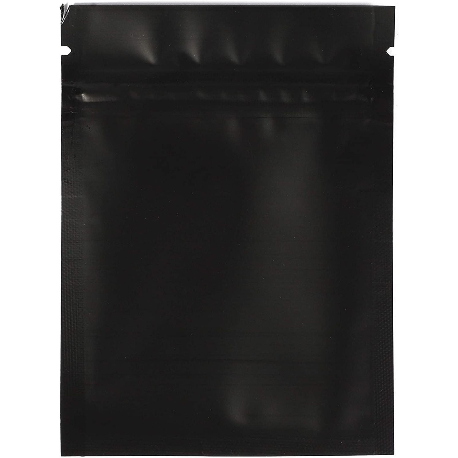 50 New Premium Matte Black Double-Sided Mylar Foil Zip Lock Storage Bags 4x6" 