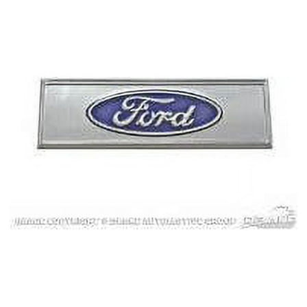 Scott Drake C7ZZ-6513208-T 1967-1973 Door Sill Scuff Plate Emblem Blue