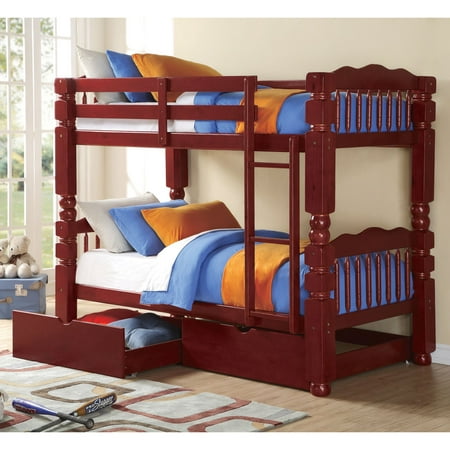 UPC 840412000584 product image for Acme Furniture Benji Twin over Twin Bunk Bed with 2 Optional Drawers | upcitemdb.com