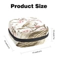 thumbnail image 2 of 1Pc Cute Period Bag Menstrual Cup Pouch, Large Storage Bag Sanitary Purse for Sanitary Napkin Pads, Bird in Spring Cherry Blossom Pads Organizer for Girls Women, 2 of 6