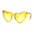 thumbnail image 2 of SA106 Heart Shape Cat Eye Sunglasses Yellow, 2 of 4