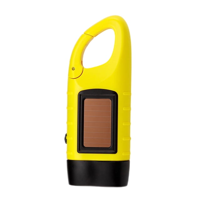 Linternas Luz solar para acampar Manivela Linternas de emergencia Linternas de supervivencia (Amarillo)