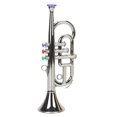 thumbnail image 2 of Trumpet 3 Tones Musical Wind Instruments For Children Toy Gold, 2 of 4