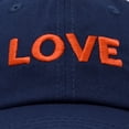 thumbnail image 5 of DALIX Custom Embroidered Hats Dad Caps LOVE Stitched Logo Hat in Navy Blue, 5 of 7