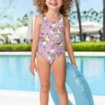 thumbnail image 3 of Uorisanigo Rainbow Dream Horse Girls Bathing Suits Kids Size 7-8 One Piece Swimsuit Polyester and Spandex Fabric Sleeveless Sport Halter Swimwear, 3 of 7