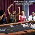thumbnail image 4 of SereneLife 10 Players Oval Foldable Poker, Casino Leisure Texas Holdem Table, with Cushioned Rail, 4 of 5