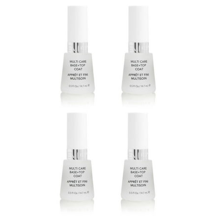 Revlon Nail Polish Multi Care Base+top Coat 0.5 Oz (4 Pack)