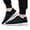 Black#25, variant on Men's Breathable Knit Arch Support Sneakers Hook and Loop Strap Round Toe Casual Walking Shoes