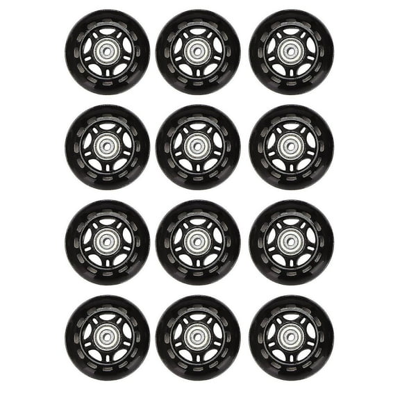 12 Pcs Inline Skate Wheels Beginner's Roller Blades Wheel 70x24mm Gseagtia