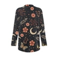 thumbnail image 6 of Garronmavis Womens Cardigan Sweater with Pockets Lightweight Long Sleeve Cardigan Soft Drape Open Front Fall Dusters Plus Size Cover Up Jacket Butterfly Moon Flowers, 6 of 6