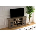 thumbnail image 6 of Farmhouse Fireplace TV Stand with Roman Column Styling, Up to 80-inch TV, 70-inch Modern Tall Entertainment Center with LED Lights, Living Room Media Console, 6 of 7