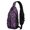 Sun and Triangle Gothic Pattern, variant on Sun and Triangle Gothic Pattern Sling Backpack, Travel Shoulder Pack with Earphone Port, Multi Pocket Design Gift Ideas for Hiking Cycling Walking