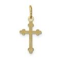 thumbnail image 4 of 14k Yellow Gold Polished Small Budded Cross Charm Pendant, 4 of 4