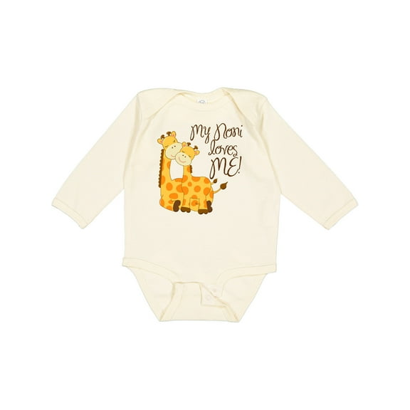 Inktastic My Noni Loves Me Boys or Girls Long Sleeve Baby Bodysuit