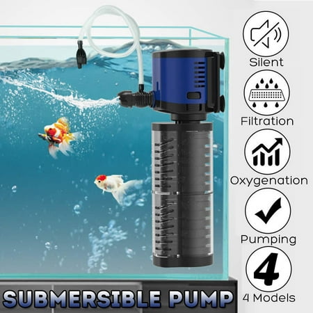 2500l oxygen aquarium submersible internal pump filter fish 1000 water
