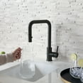thumbnail image 5 of Stylish Rivo One-Handle Matte Black Pull Down Kitchen Faucet Height 14" K-148N, 5 of 14