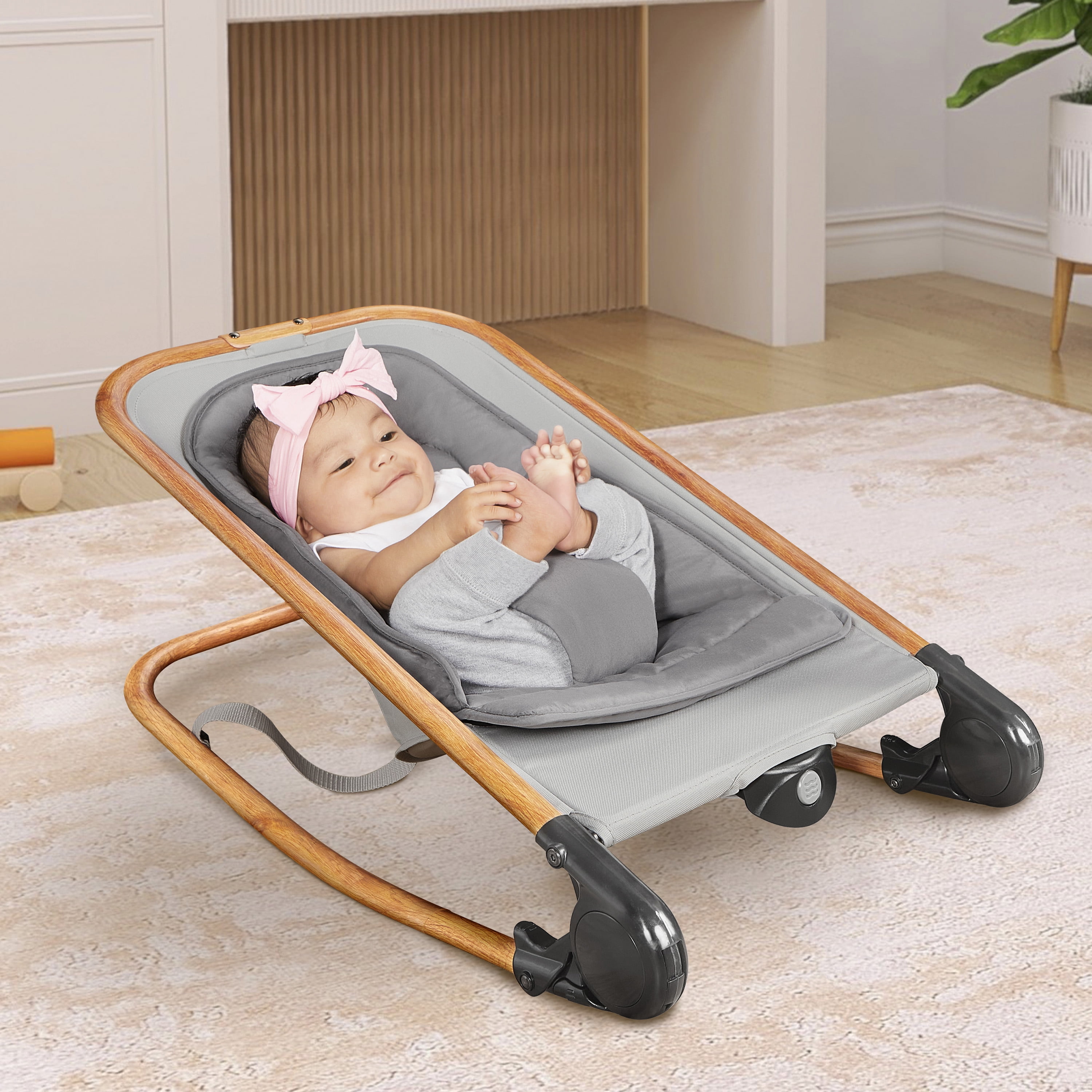 Dream on Me Rock with Me 2-in-1 Baby Rocker and Stationary Seat