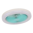 thumbnail image 4 of Ventilador de techo pequeño de 9,8 pulgadas, E27, 36 W, silencioso, ajustable, LED, para habitación infantil, 86-265 V, color azul, 4 of 14