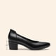 thumbnail image 2 of Zapatos de Tacón Cuadrado Grueso para Mujer DREAM PAIRS Negro Talla 8, 2 of 8