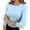 16BU272, variant on WERYOUNG Women's T-Shirts 3/4 Sleeve Crewneck Slim Fit Ribbed T Shirt Daily Wear Comfort Tee Shirt Outdoor Activities Versatile Cozy Tops