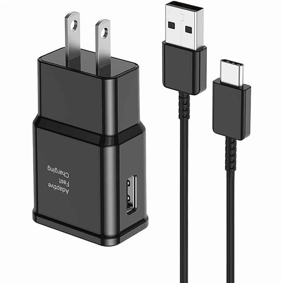 can Fast Charger for Samsung 6FT Type C Fast Charging Cable Cord with Android Phone USB Wall Charger Block for Samsung