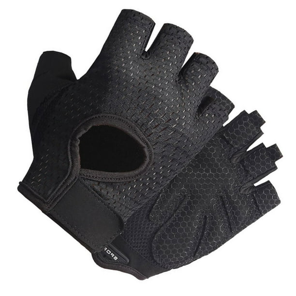 Soidarity 1 par de guantes deportivos portátiles para ciclismo al aire libre, transpirables, mitones de absorción de impacto, mitones elásticos de malla Ropa Deportiva, Zapatos Negro S Soidarity OD027830-03