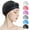 Black, variant on Silicone Swim Cap - Ideal for Curly Short Medium Long Hair - Swimming Cap for Women and Men -Shower Caps Keep Hairstyle Unchanged (1pack)