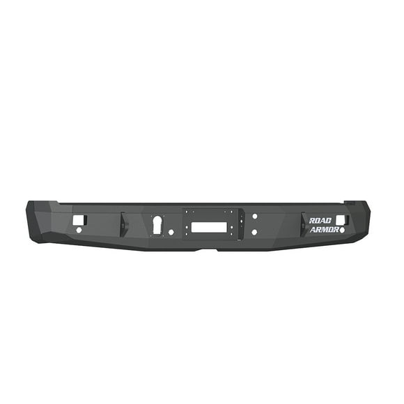 Fits 2015-2020 Ford F-150 Road Armor Bumper 61600B Stealth; One Piece Design; Direct Fit; Mounting Hardware Included; With Winch Mount; With Shackle Mounts; With Cube Light Pods