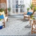 thumbnail image 2 of SAFAVIEH Courtyard Darin Traditional Indoor/Outdoor Area Rug, 8' x 10', Grey/Navy, 2 of 14