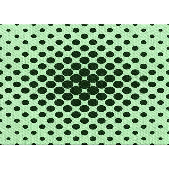 Ahgly Company Machine Washable Indoor Rectangle Transitional Mint Green Area Rugs, 7' x 9'