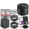 Sigma 30mm F1.4 Art DC HSM Lens for Nikon + 32GB SDHC Memory card + 24 Slot Memory Card Hardcase + 62mm 4 Piece Filters + USB Card Reader + Screen Protectors + Lens Cap Holder- Great Accessory Kit