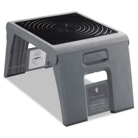 Cramer Folding Step Stool 250lb Duty Rating 14w x 11 .25d x 9 .75h Gray