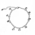 thumbnail image 1 of Jumpingount Tobillera en capas de tobillo resistente universal Campana con diamantes de imitación Colgantes Colgantes Accesorio de moda Type3 NO3, 1 of 6