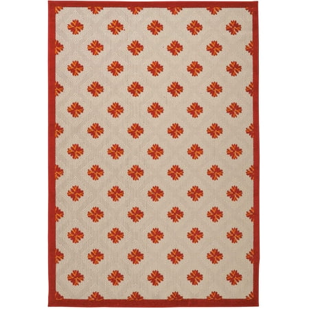 Nourison Aloha Red Indoor/Outdoor Area Rug