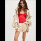thumbnail image 4 of Sudadera con Capucha Informal de Larga con Cremallera y Bolsillos para Mujer, Talla Grande Cremoso S, 4 of 7