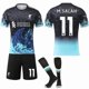 thumbnail image 1 of 2025-2026 Liverpool Special Anniversary Edition Blue Football Shirt with Socks No.11 M.SALAH, 1 of 2