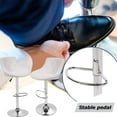 thumbnail image 6 of BestOffice Bar Stool Adjustable Height Leather Bar Stools With Seat Back Pad,Set Of 2,White, 6 of 7