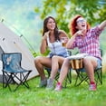 thumbnail image 6 of 600D Oxford Camping Chair Portable Foldable Chair Supports 220 lbs for Picnic, Fishing, Backpacking Butterflies and Circular Motif, 6 of 8
