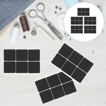 FONWILYO 54Pcs Black EVA Square Anti-Slip Chair Leg Pads for Furniture Floor Protection