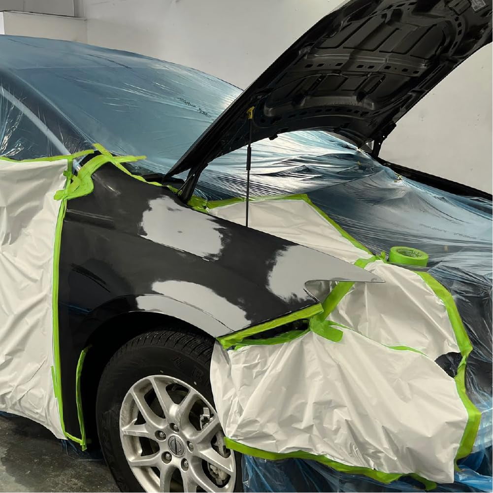 Automotive Masking Tape DINOGREN Green 2" x 60 yd – Auto Paint, Heat/Water Resistant (5Pk)