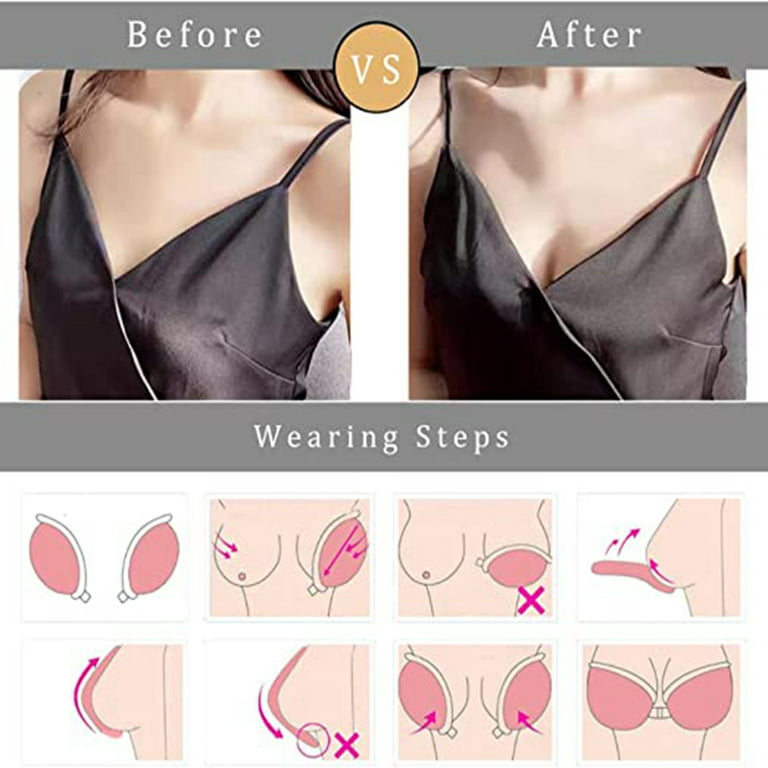 Adhesive Bra Invisible Sticky Strapless Push up Reusable Silicone Covering  Nipple Bras for Backless Dress