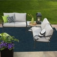 thumbnail image 3 of Saturn Collection Solid Color Indoor Outdoor Area Rug Teal - 2' x 6', 3 of 4