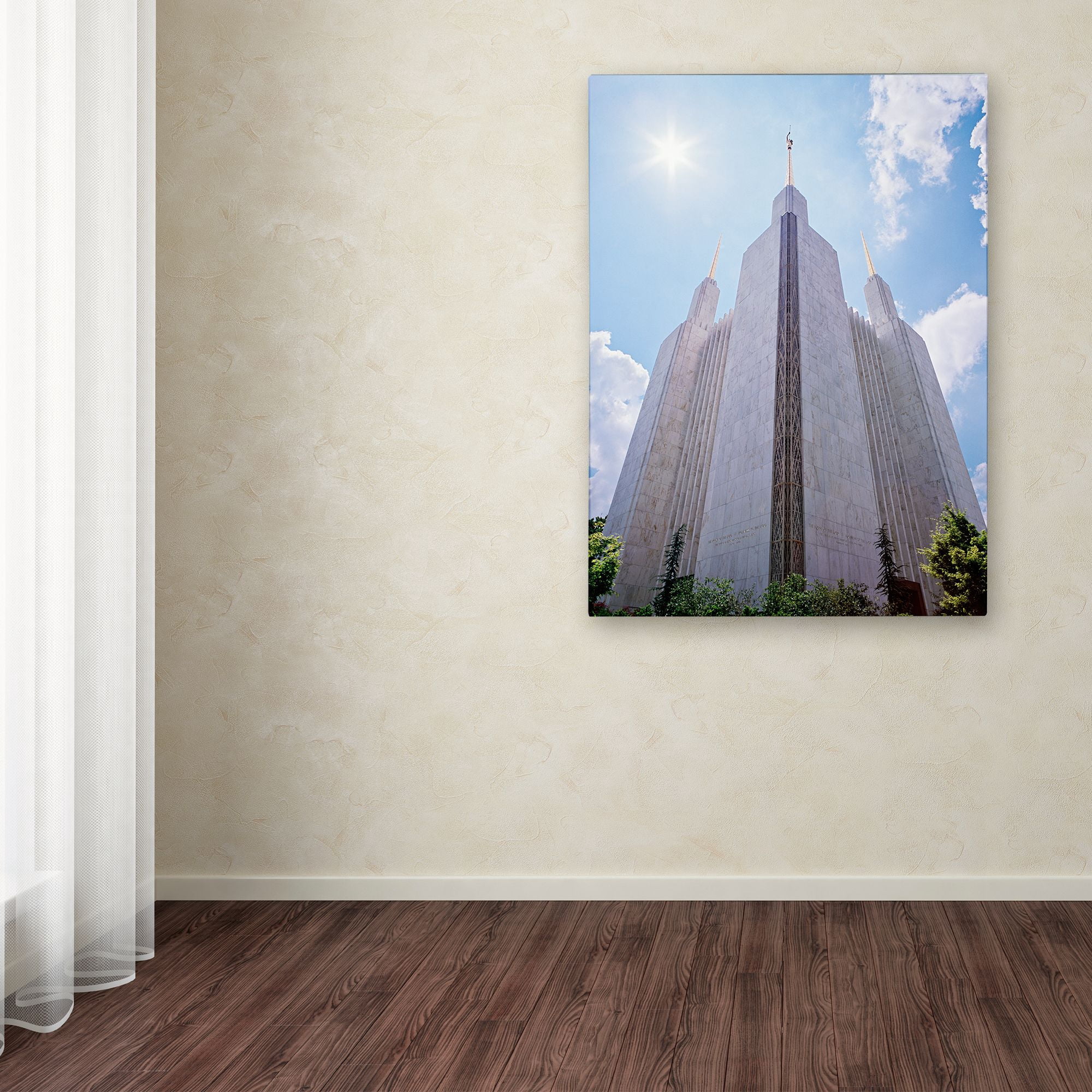 Trademark Fine Art "LDS Temple Under the Sun" Canvas Art by Gregory O'Hanlon
