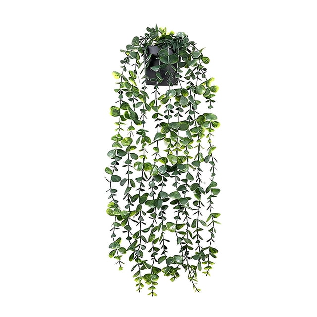 Planta artificial colgante de eucalipto Advancent decoración hogar jardín oficina Verde blanco