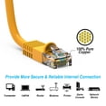 thumbnail image 4 of 1ft (0.3M) Cat5E UTP Ethernet Network Booted Cable 1 Feet (0.3 Meters) Gigabit LAN Network Cable RJ45 High Speed Patch Cable, Yellow (5 Pack), 4 of 4
