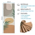thumbnail image 2 of Orange Boho Geometric and Plant Pattern Hot Yoga Mat Towel Non Slip for Hot Yoga - Quick-Drying Yoga Mat Cover with 4 Corner Pockets with Travel Bag - Hot Yoga Towel Non Slip 74"x26", 2 of 6