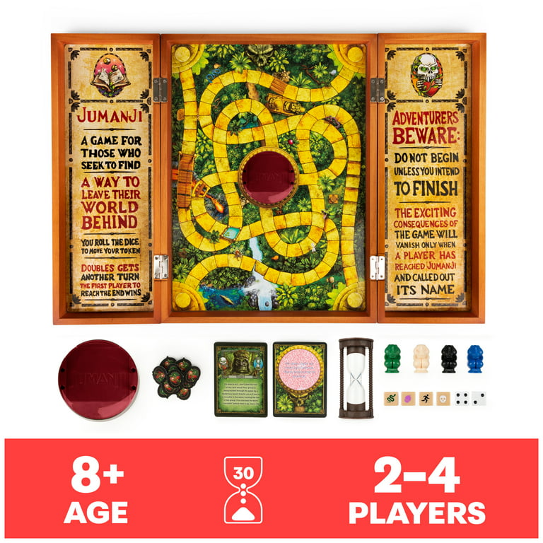 Jumanji The Game Real Wooden Box Edition du jeu de société d